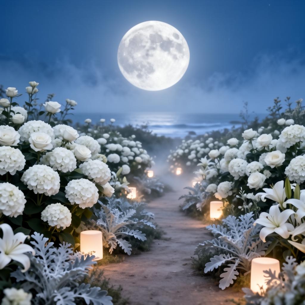 Creating a Moonlit White Garden — Tidal Keepsakes Pinterest pin