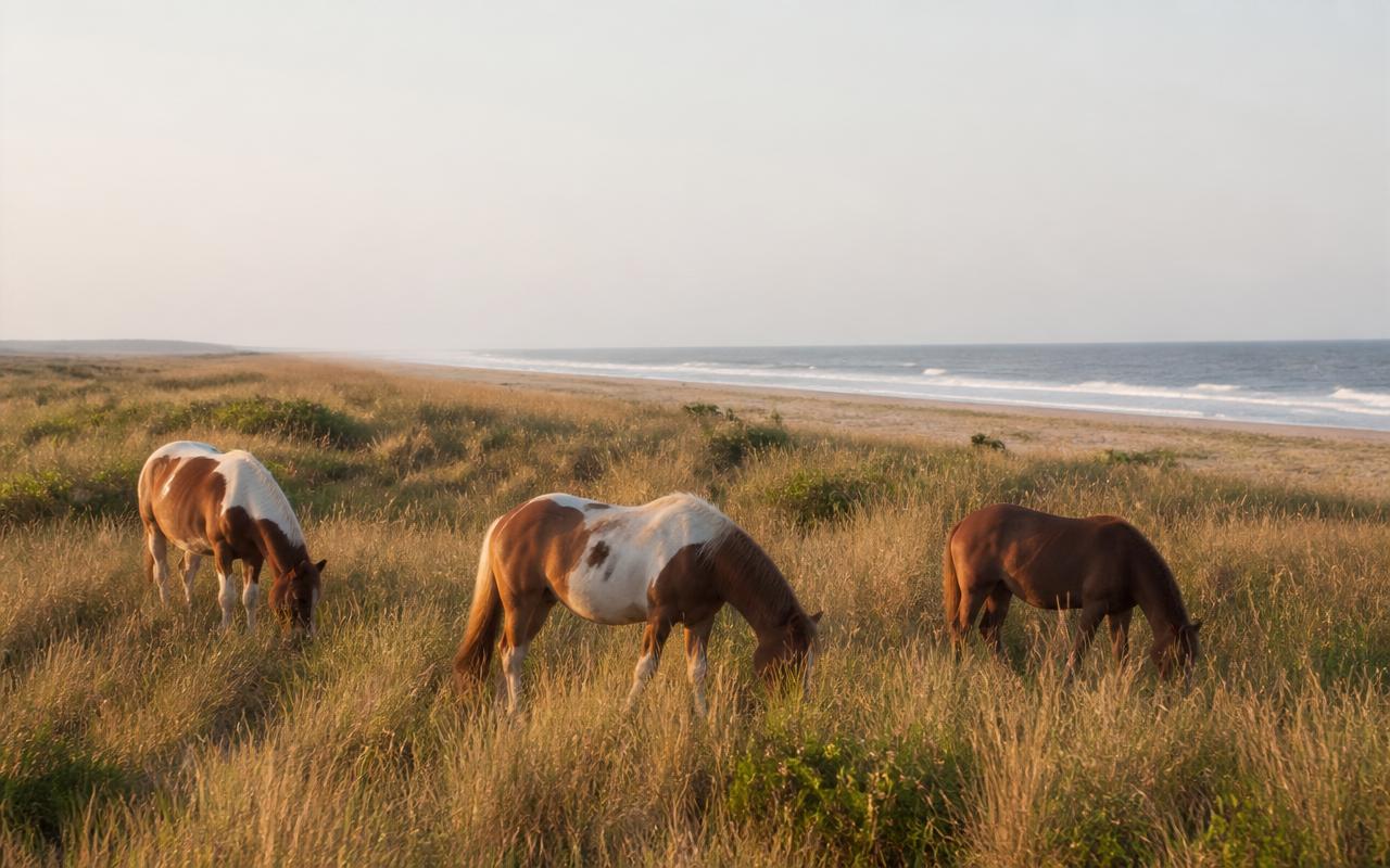 Wild Shores of Assateague coastline