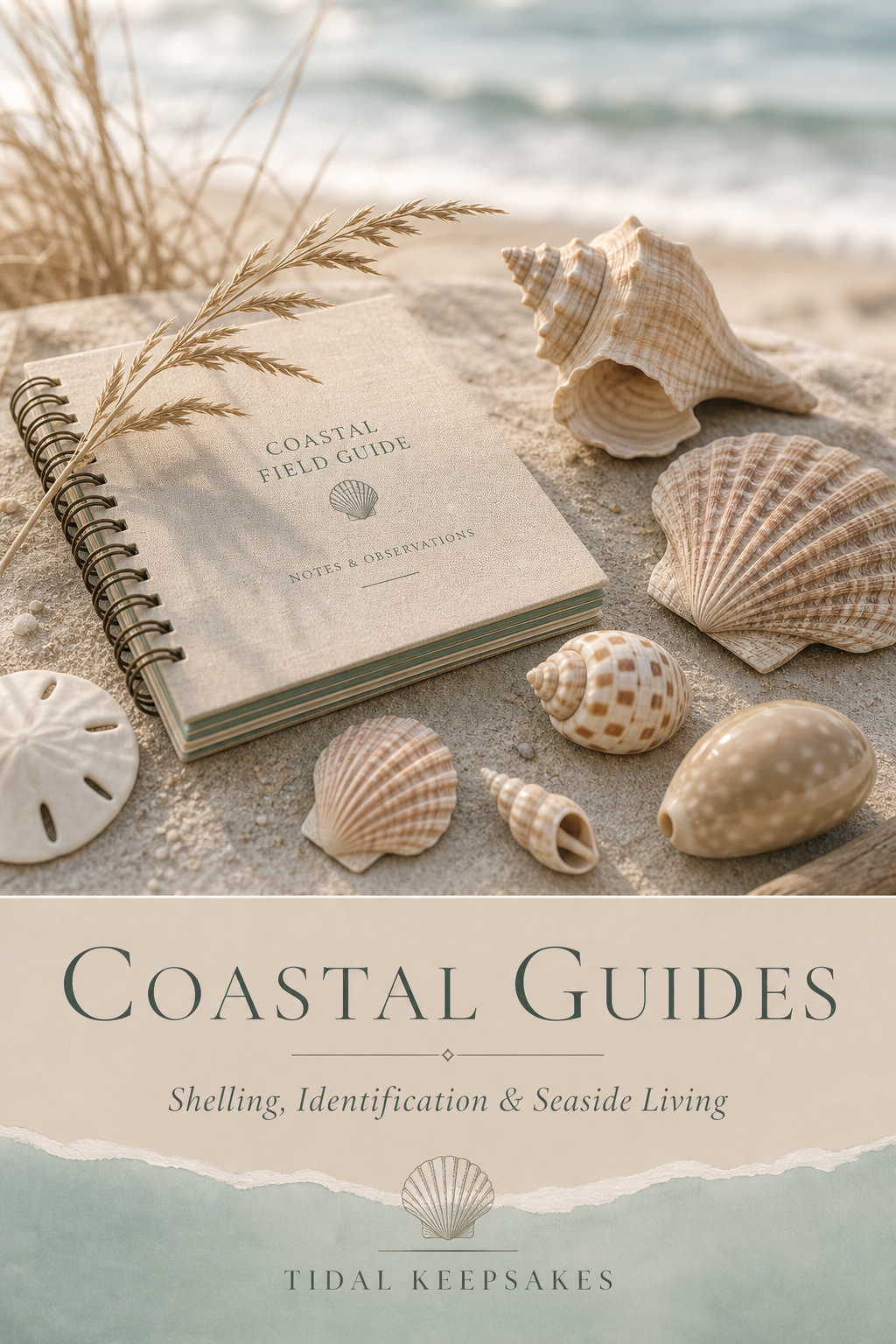 What to Bring Beachcombing — Shelling Checklist Pinterest pin by Tidal Keepsakes (Guide)