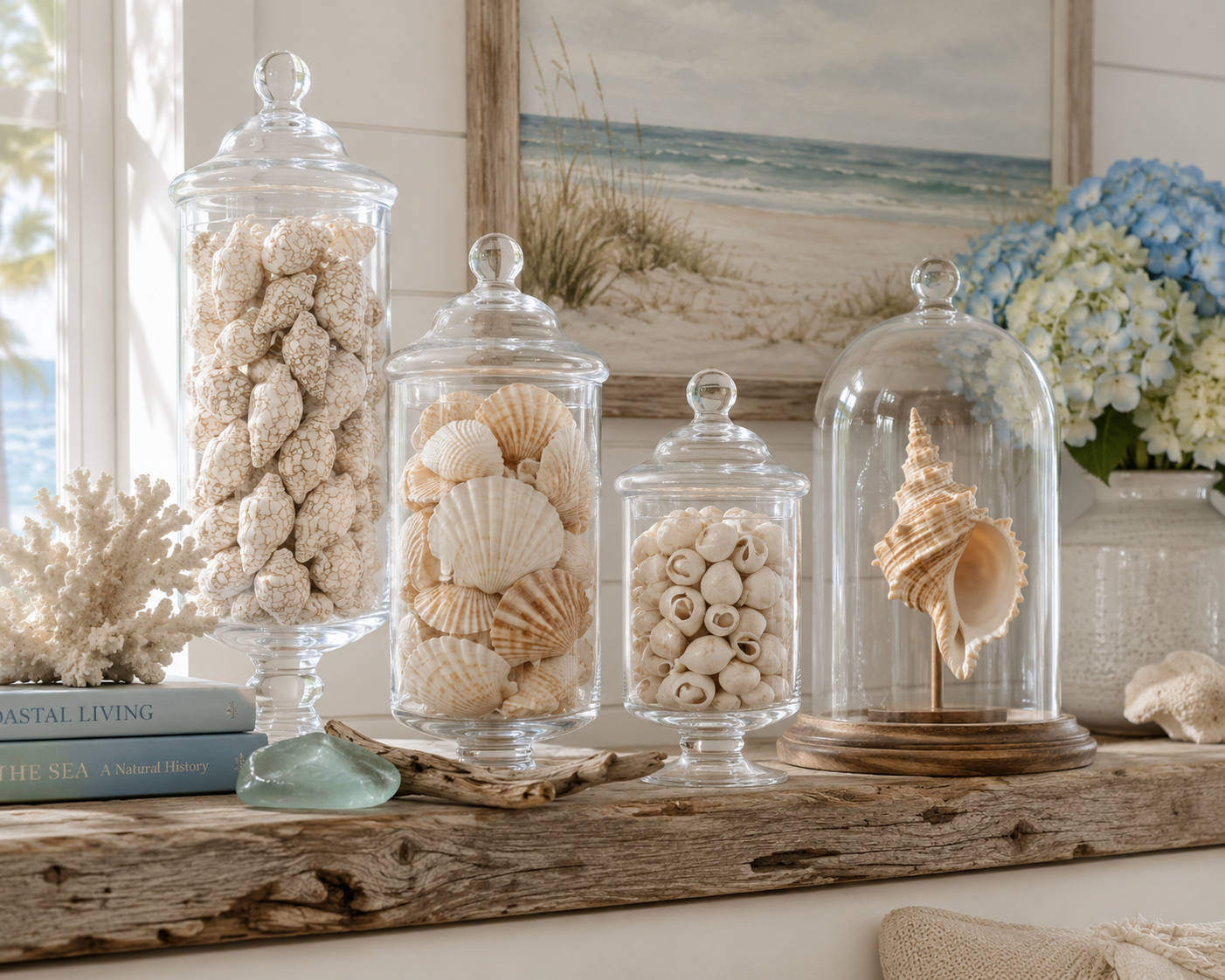 25 Beautiful Ways to Display Seashells in Your Home — Tidal Keepsakes Pinterest pin