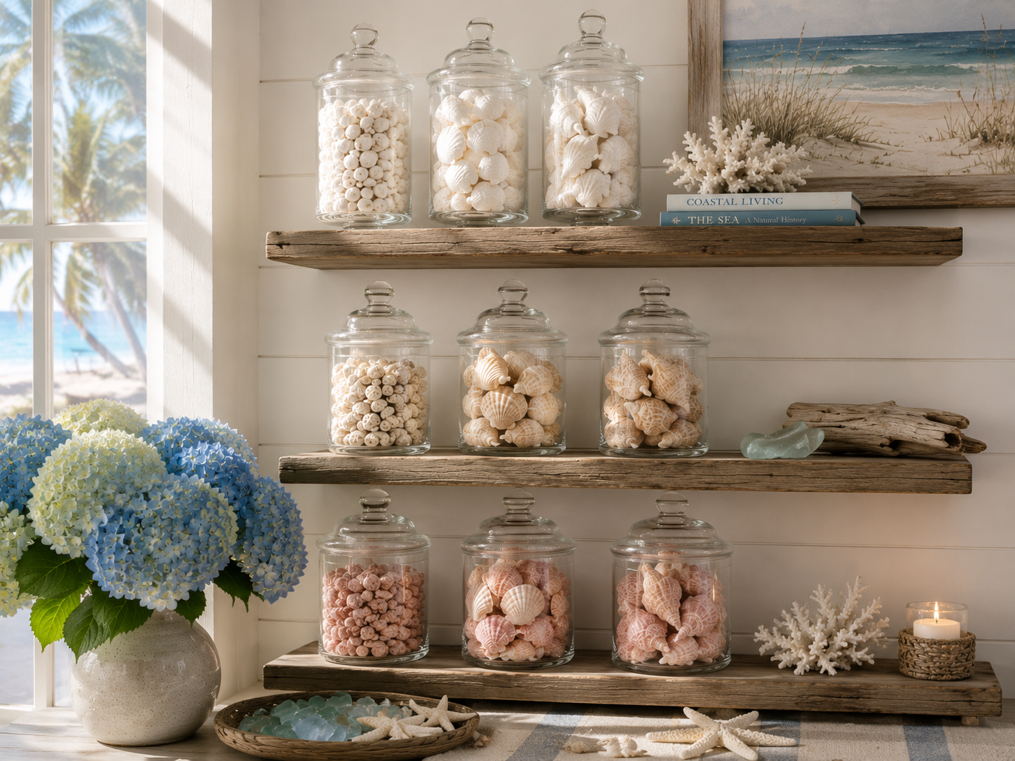 25 Beautiful Ways to Display Seashells in Your Home — Tidal Keepsakes Pinterest pin