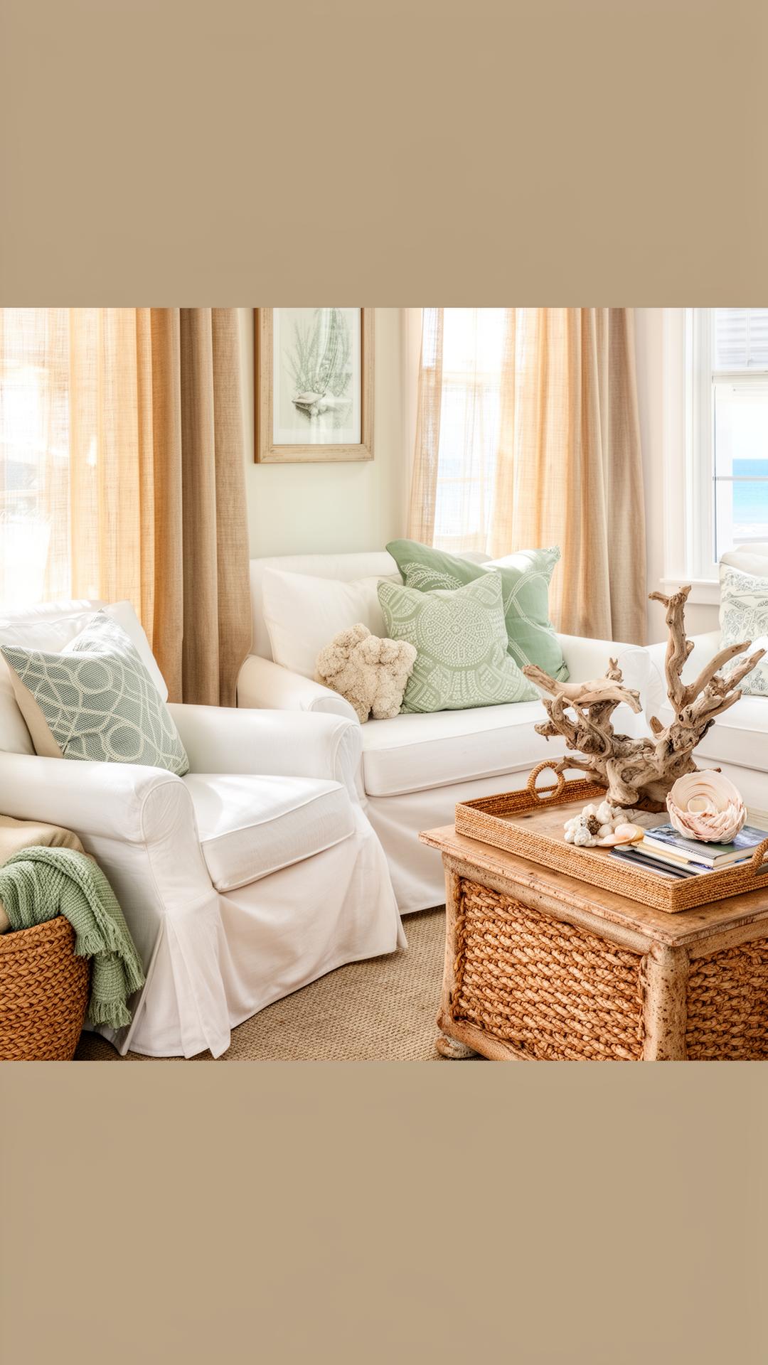 Beach Cottage Decor — Educational Guide Pinterest pin by Tidal Keepsakes (Resource)